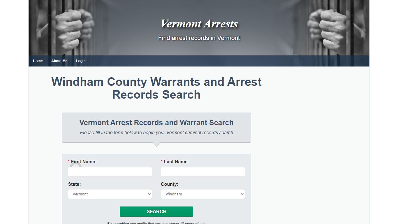 Windham County, VT arrests and warrants search